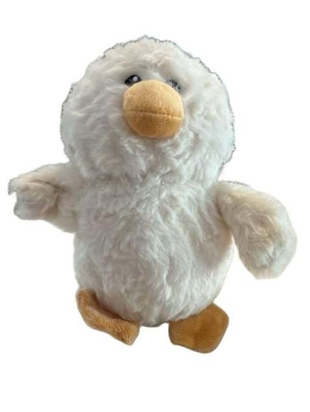 Giftable World Puddles Duck Plush Dog Toy 7 In Ivory